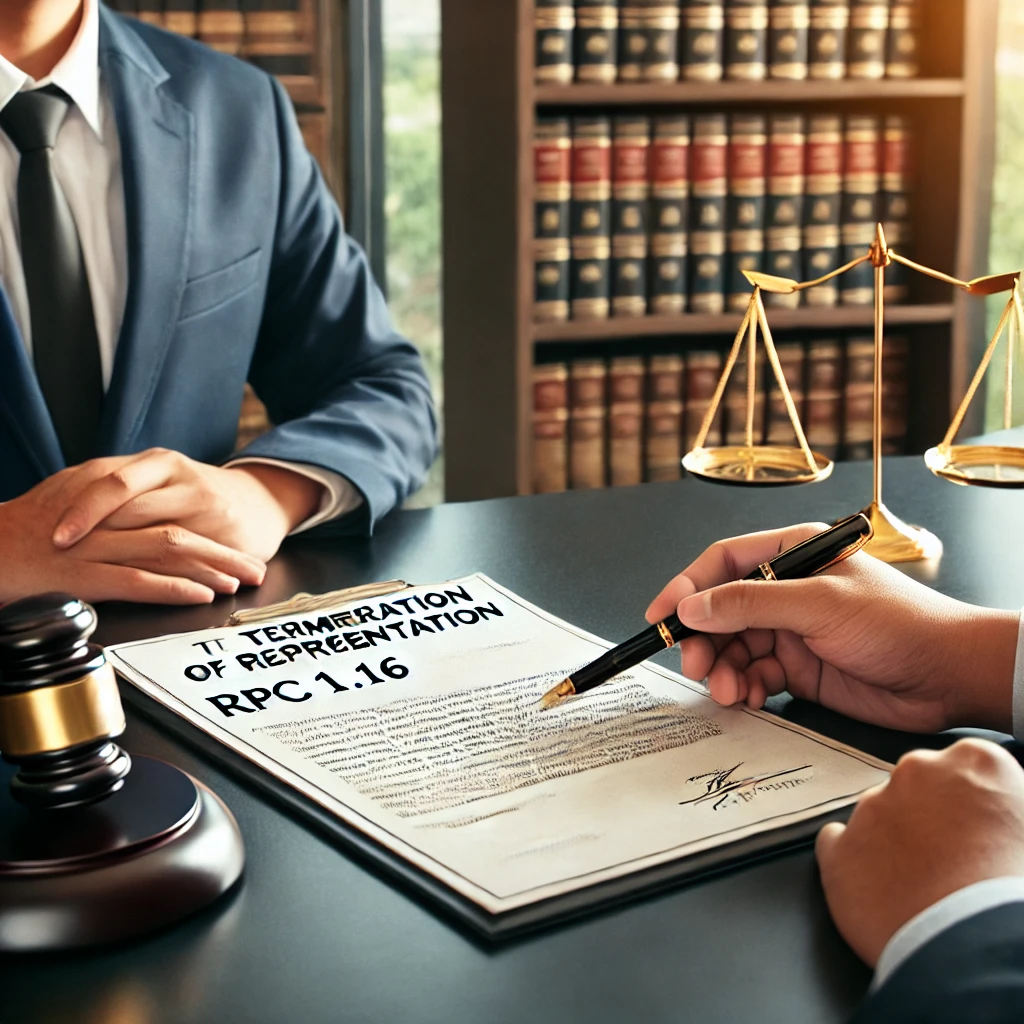 RPC 1.16 attorney withdrawal ethical rules in Washington
