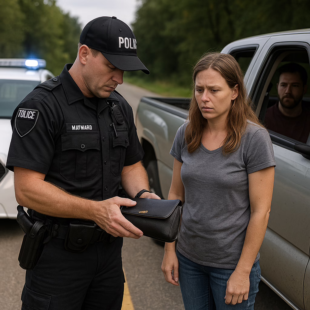 Illustration of vehicle purse search scenario